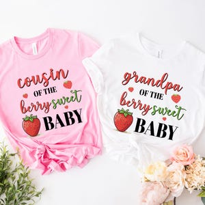 Personalizable Berry Sweet Baby Shirt: Family Matching Birthday T-shirt image 9