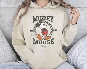 Vintage Mickey Mouse Hoodie, Retro Disney Vacation