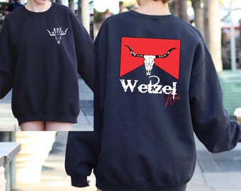 High Road Graphic Sweatshirt: Western Rodeo Cow Print - Koe Wetzel Meme