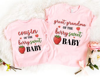 Personalizable Berry Sweet Baby Shirt: Family Matching Birthday T-shirt