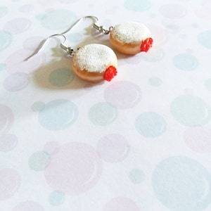 Jelly donut earrings, polymerclay
