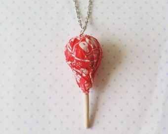 Tootsie pop necklace/keychain/ornament, polymerclay