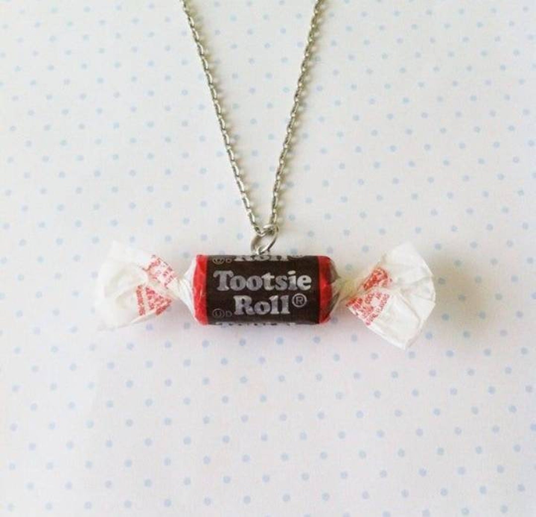 Tootsie Roll Necklace, Polymerclay Etsy