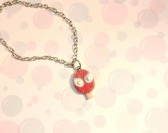 Spidey icecream necklace, polymerclay