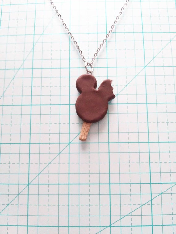 Specialty icecream bar necklace, polymerclay
