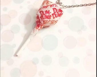 Dum-Dum pop necklace/ornament, polymerclay