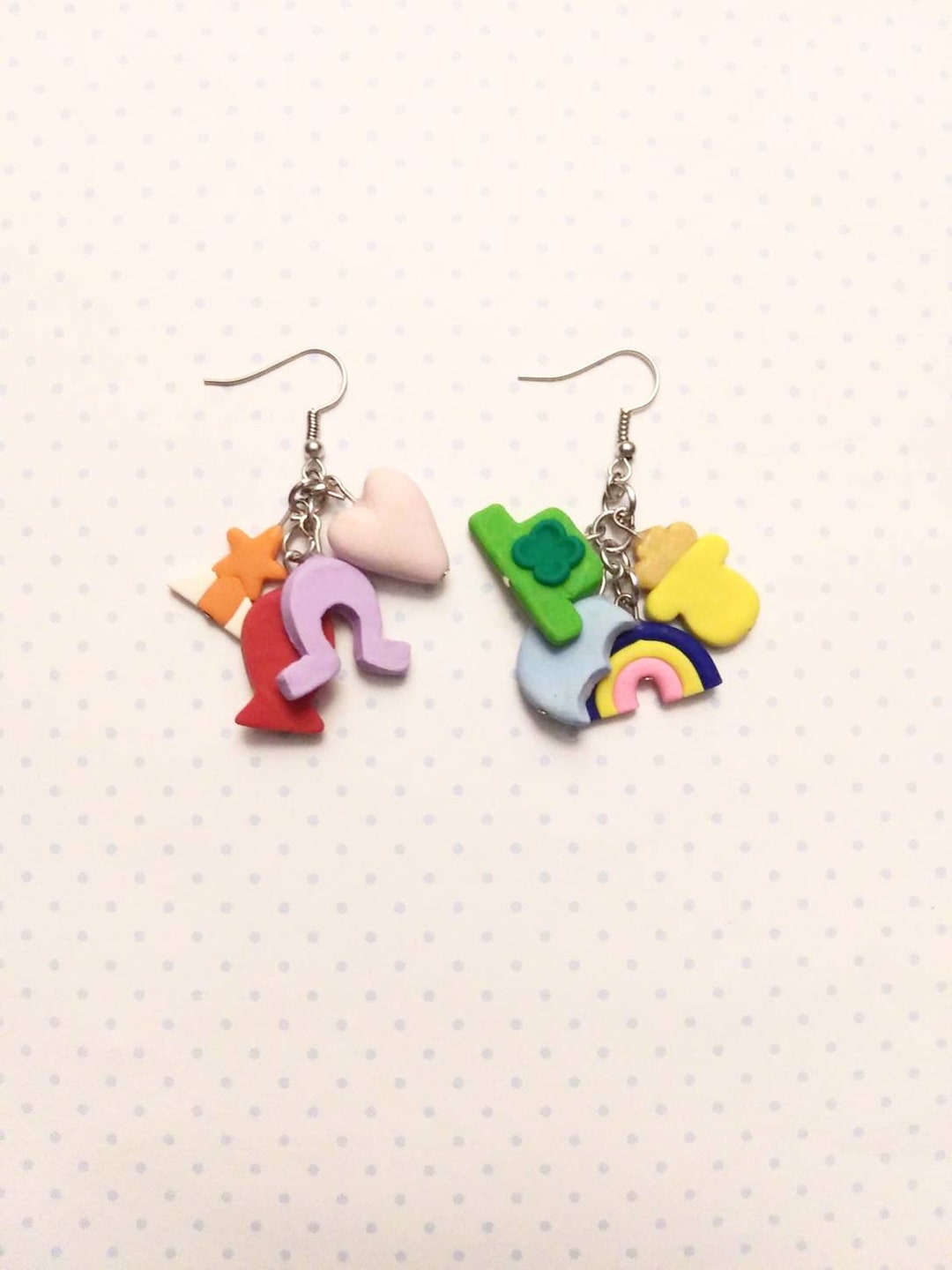 Lucky Charm Earrings, Polymerclay Etsy