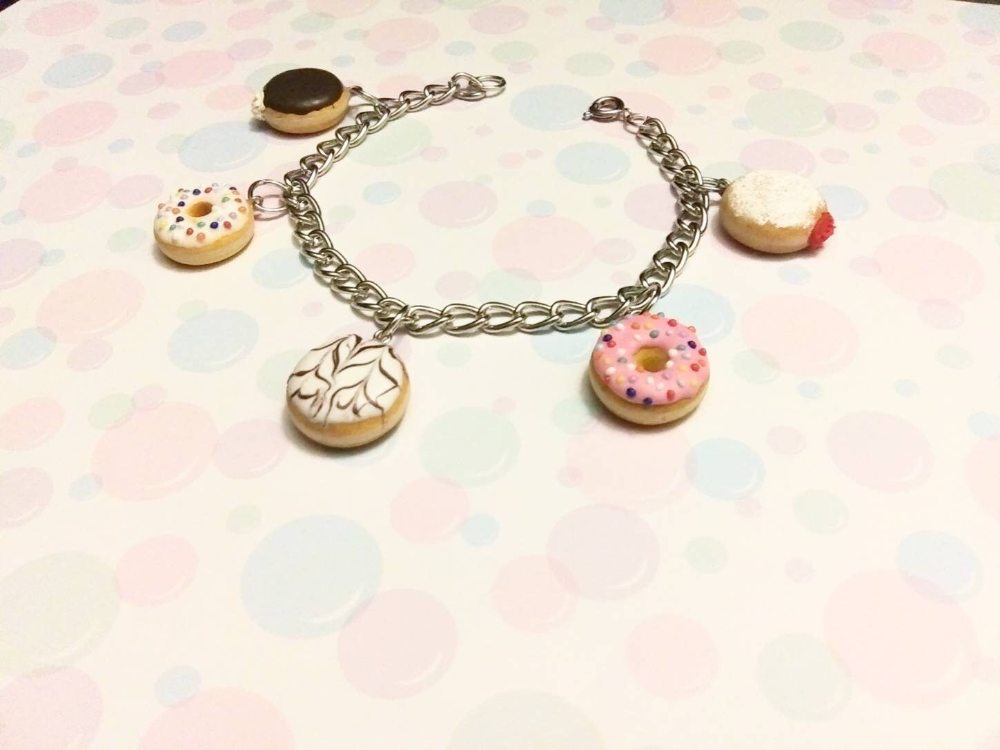 Donut Bracelet, Polymerclay - Etsy