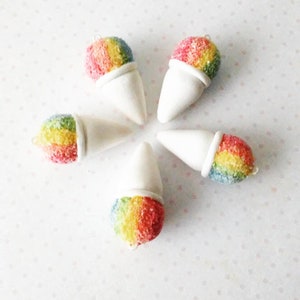 Snow cone necklace, polymerclay bild 10