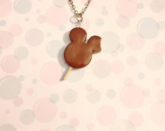 Specialty icecream bar necklace, polymerclay