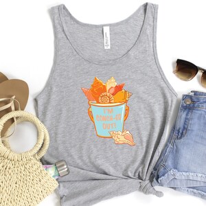 I&#39;m Conch-ed Out! Unisex Tank Top, Seashell Tank-top- beach Tank Top, Vacation tank top, women&#39;s summer tank, women&#39;s beach tank