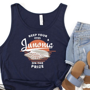 Junonia Unisex Seashell Tank Top, beach tank top for women, Sanibel Florida seashells