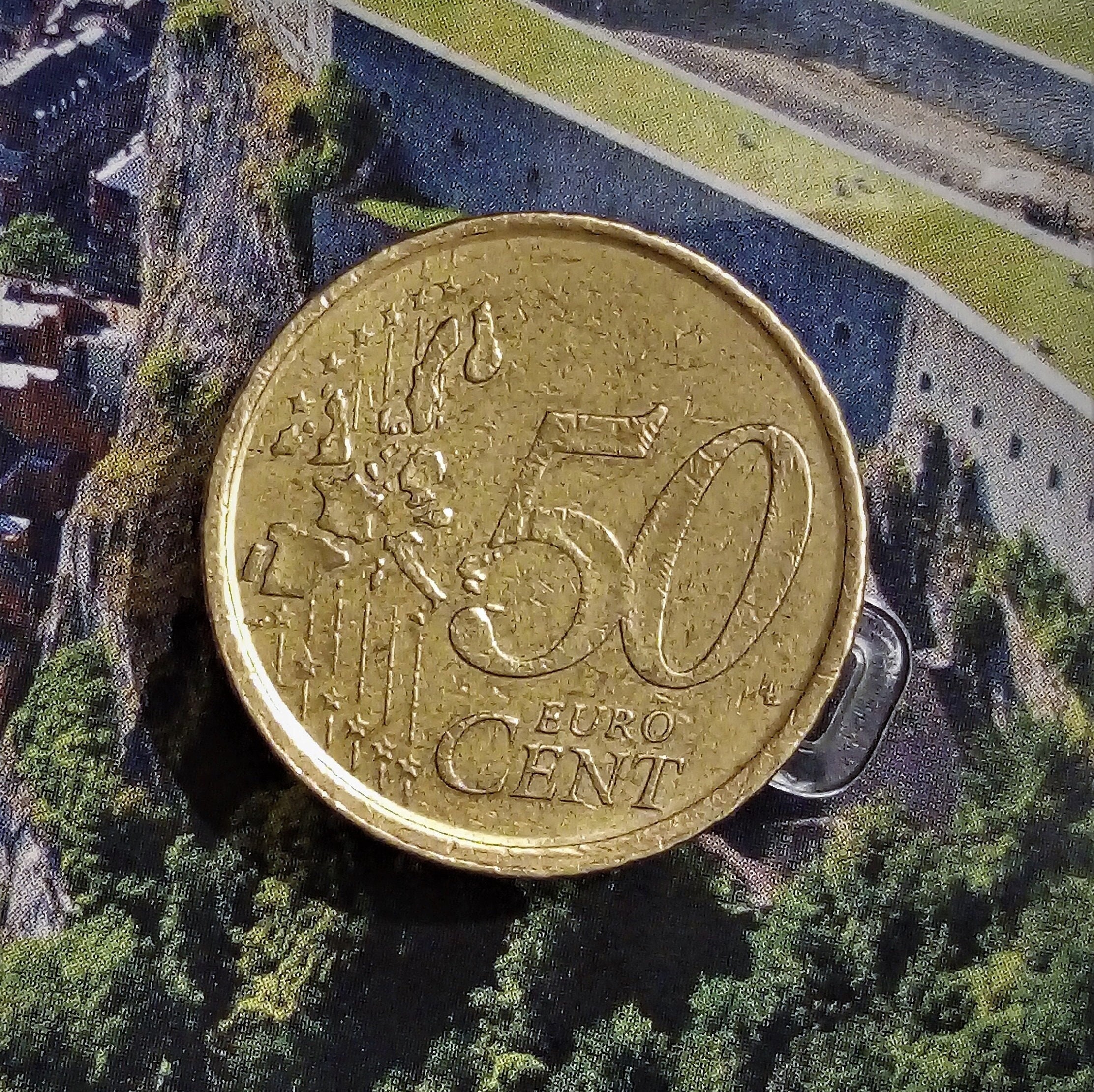 Covert Compartment Euro 50 Cent Coin