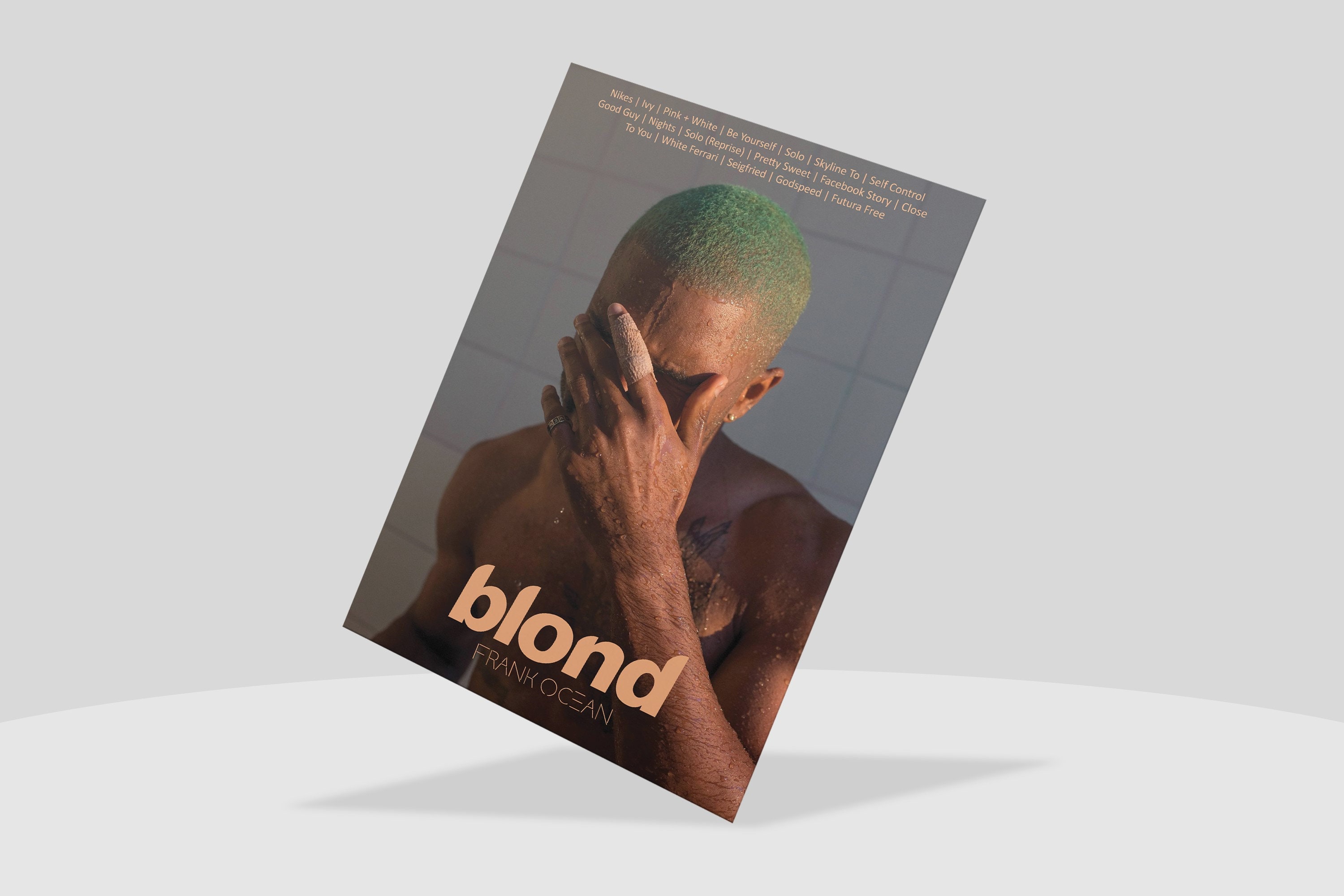 Discover Frank Ocean Poster Print| Blonde (Blond) Album Cover Poster Print , Spotify Blonde Poster, Wall Art, Home Decor, Music Gifts, Music Print