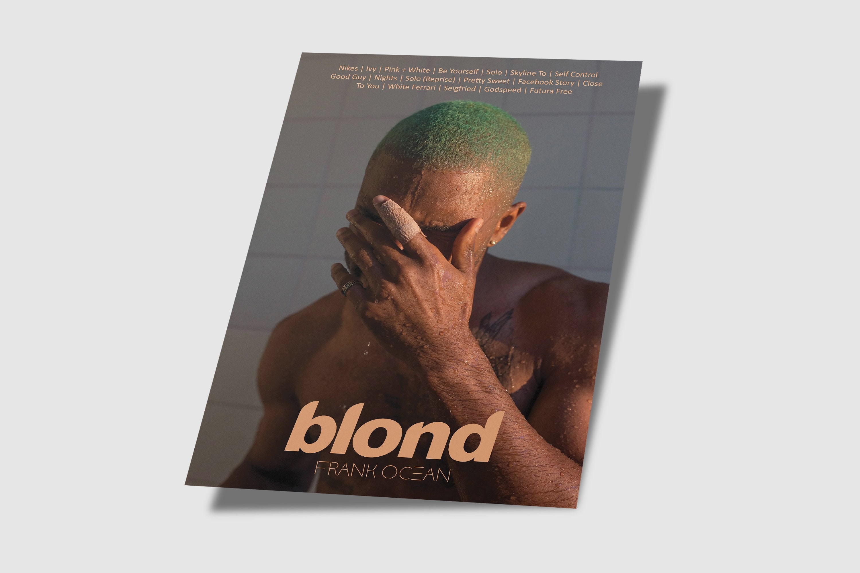 Discover Frank Ocean Poster Print| Blonde (Blond) Album Cover Poster Print , Spotify Blonde Poster, Wall Art, Home Decor, Music Gifts, Music Print