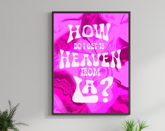 Arte de pared rosa de muy buen gusto, arte de pared de color rosa intenso, arte de pared femenino, arte de carrito de bar, decoración de pared de muy buen gusto, dormitorio de muy buen gusto, arte de pared rosa de moda