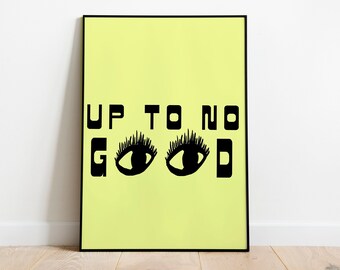 Retro Text Poster, Funky Wall Art, Colorful art print, Retro Quote Print, Typographic wall art, Preppy Wall Art, Instant Download Art
