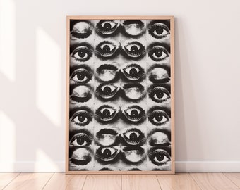 Maximalist Wall Art, Trendy Wall Art, Surrealist Art, Funky Wall Art, Bar Cart Wall Art, Extra Large Apartment Wall Art,  Eclectic Art Print