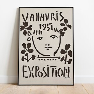 Picasso print, Oversized Wall Art, Picasso poster, Picasso wall art, Pablo Picasso, Exhibition print, flower market print