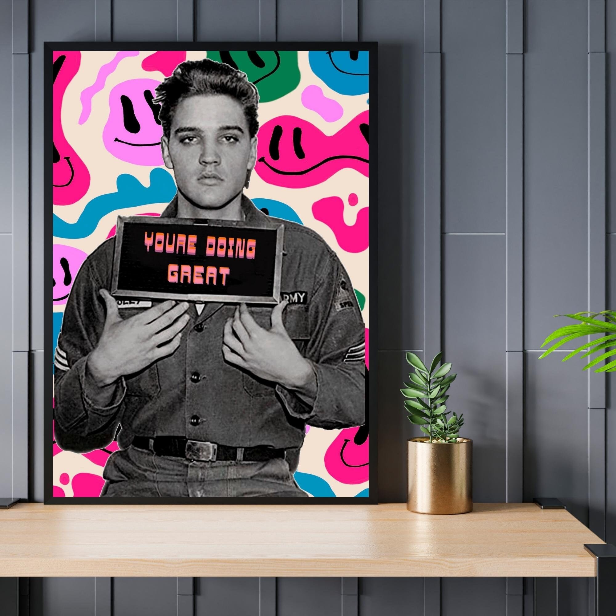 Elvis Poster Elvis Print Elvis Presley Poster Trendy Wall - Etsy