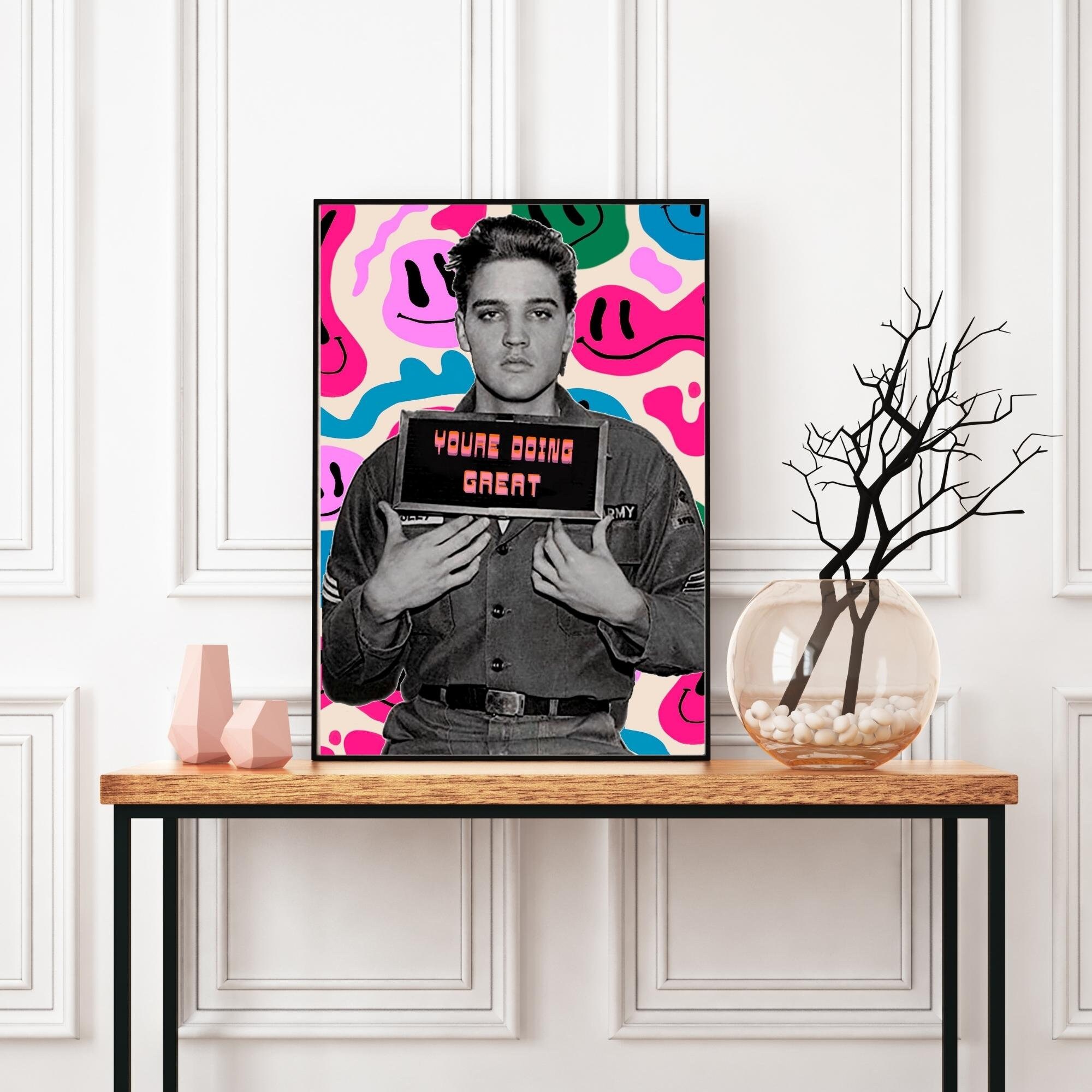 Elvis Poster Elvis Print Elvis Presley Poster Trendy Wall - Etsy