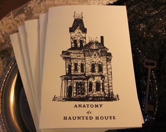 Anatomy of a Haunted House ~ gothic ink illustration zine