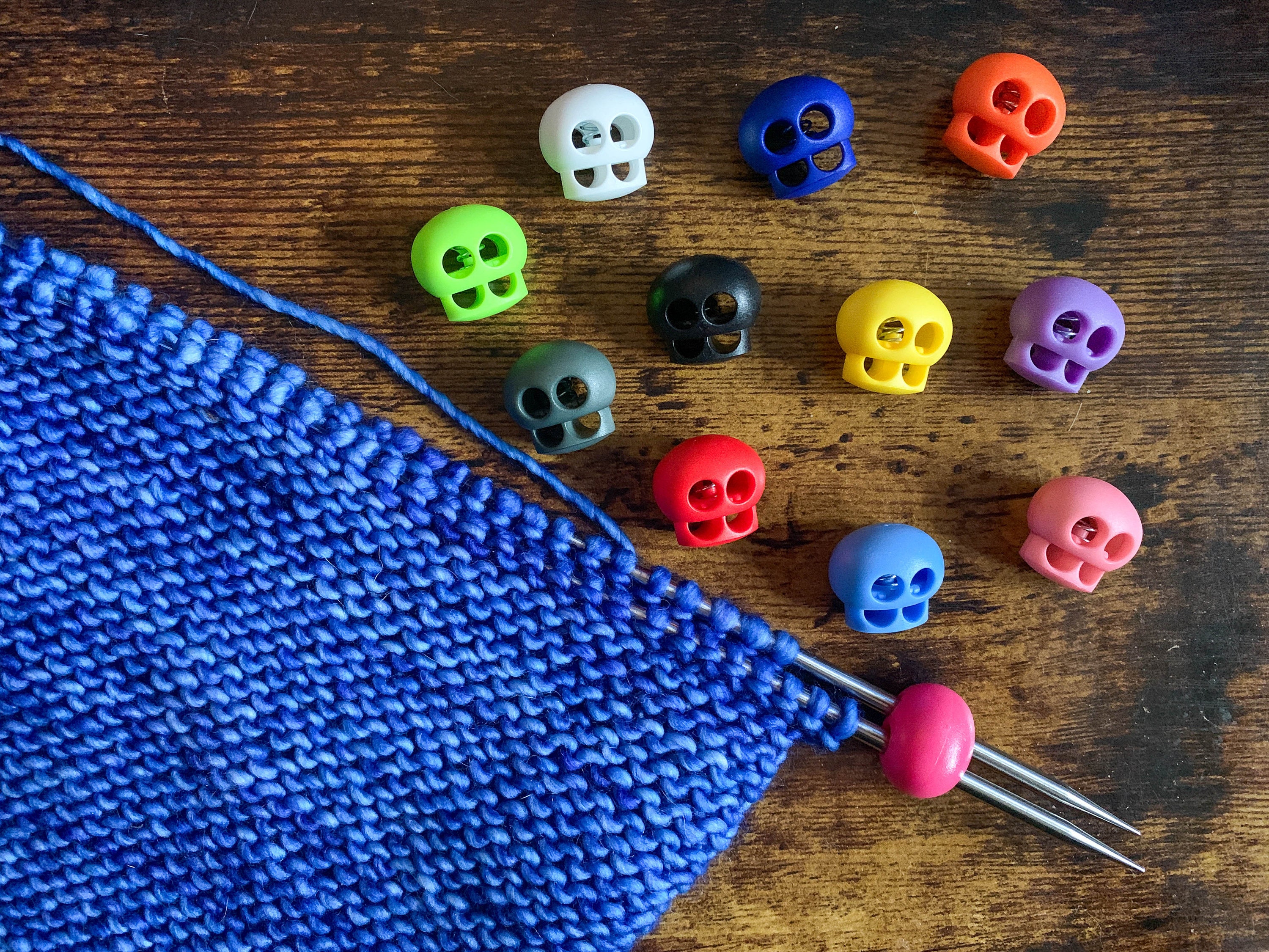 10pcs Big Button Suit Yarn Stitch Holder Set Crochet Knitting Needle Alloy  Safety Knitting Stitch Holders