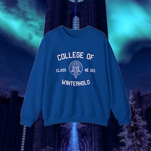 College of Winterhold Sweatshirt | Skyrim Oblivion Elder Scrolls Inspired Gift