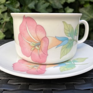 Beautiful Cup and saucer by J. Kronester with floral pattern