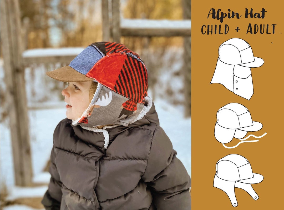 Alpin Hat PDF Sewing Pattern CHILD & ADULT Size,letter, A0, Projector ...