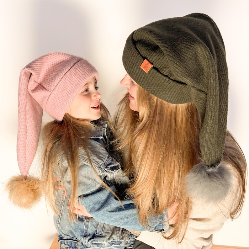 Spruce Stocking Cap- PDF Sewing Pattern,INSTANT DOWNLOAD - Sizes Newborn to Adult, Slouchy cuffed beanie hat image 3