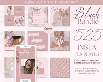 Instagram Post Templates | Pink Social Media Post | Engaging Instagram Post and Story | Canva Templates for Coaches Business Blogger Beauty