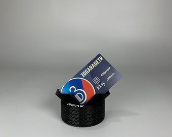 Automobile Tire-Shaped Business Card Holder