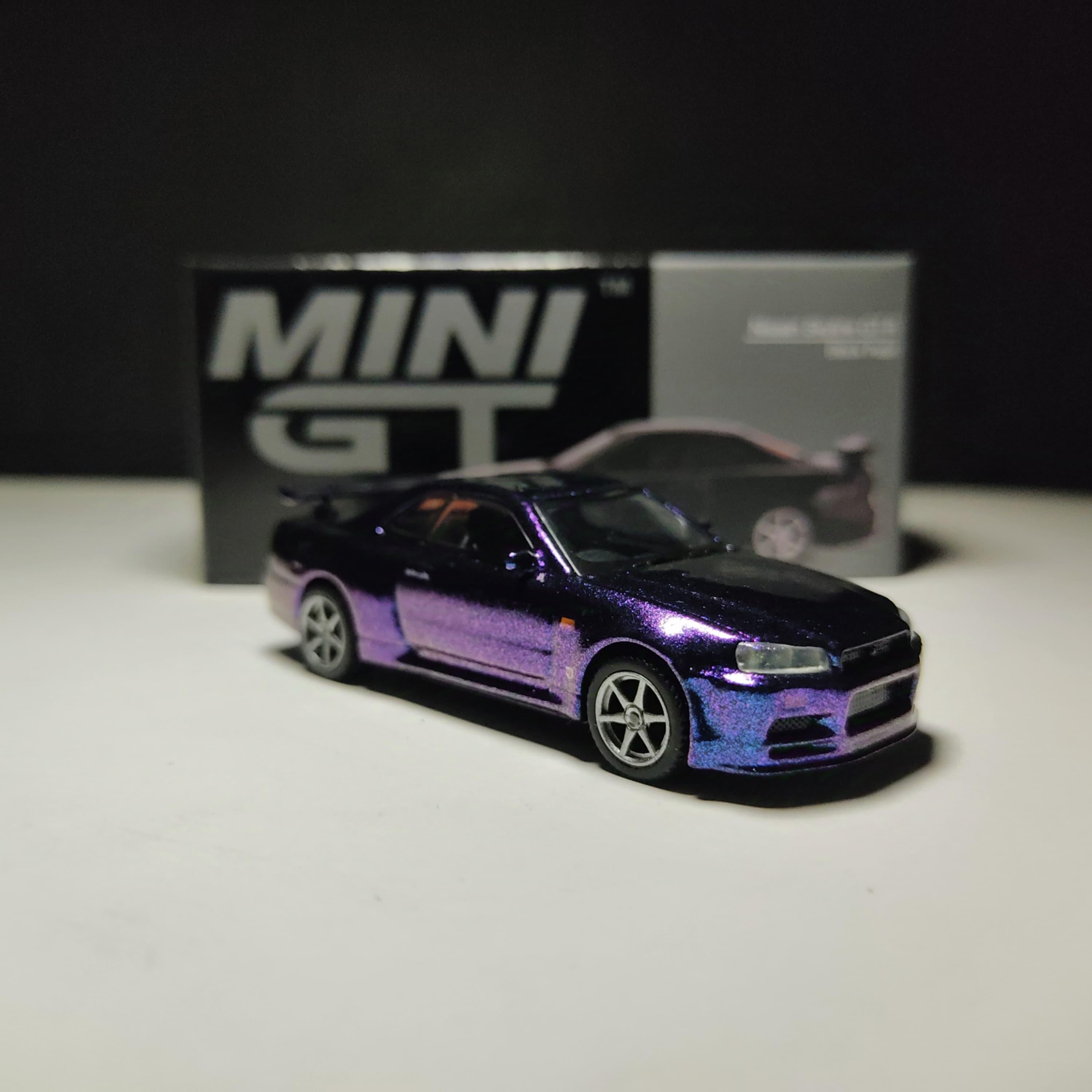 ホットウィール RLC 日産スカイライン GTR34 パープル/ブルー。 ホットウィール RLC 日産スカイライン GTR34 パープル/ブルー