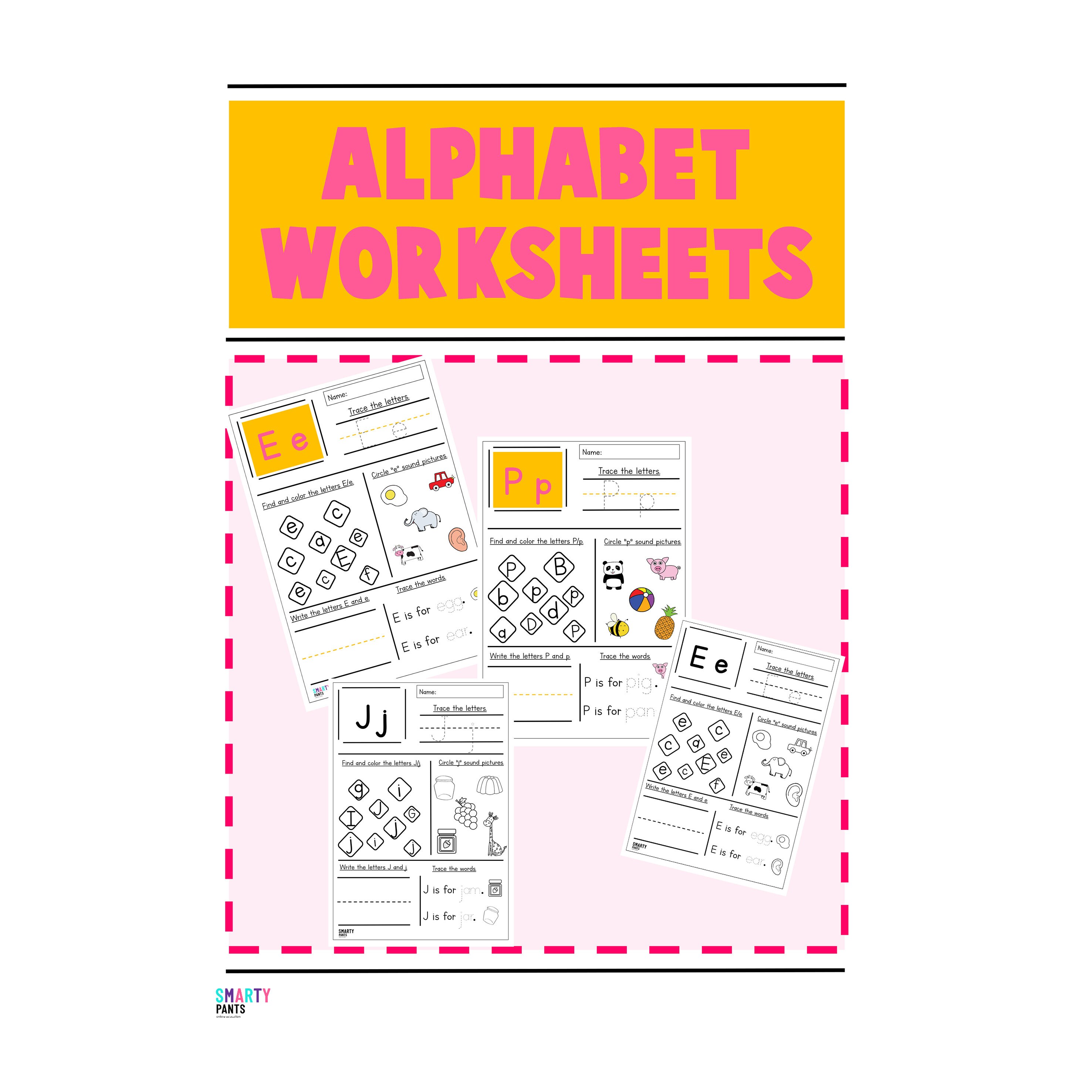 printable alphabet letter worksheets foundation phase etsy