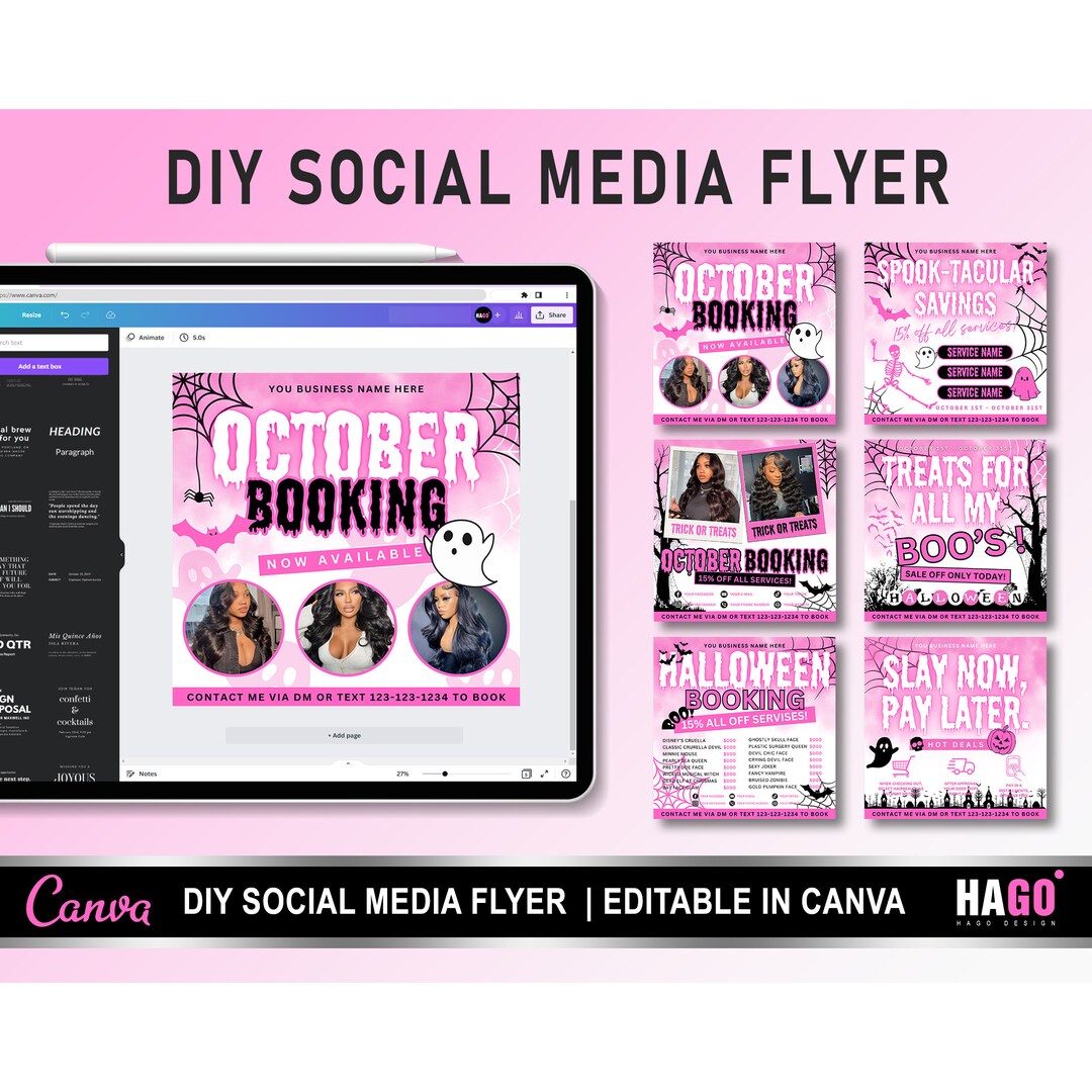 Halloween Hair Extensions Flyers Halloween Hair Instagram Etsy