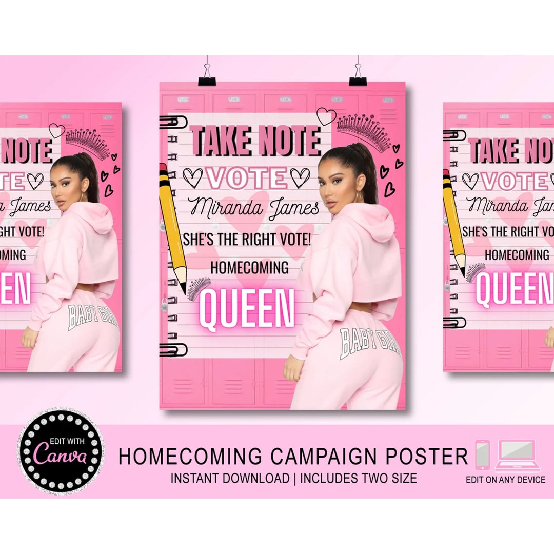 Queen Poster Sign Class Campaign Class President Etsy