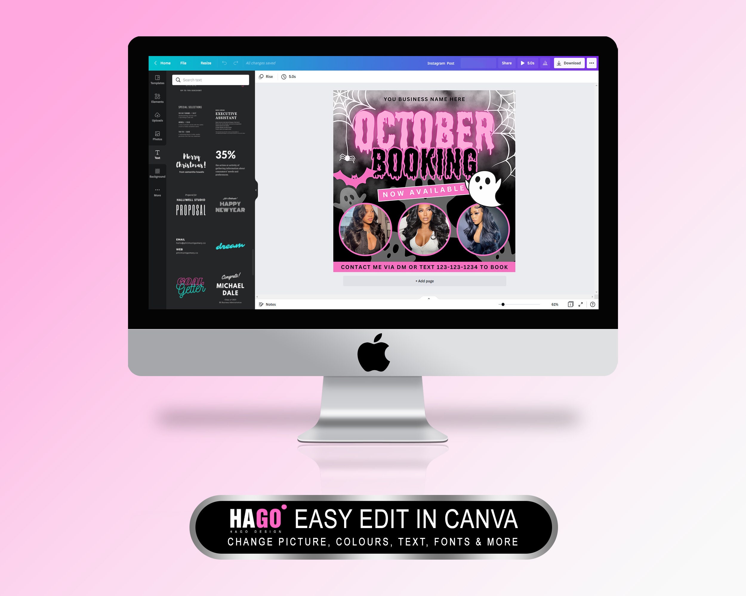 DIY Halloween Hair Extensions Flyers Halloween Hair Instagram Etsy