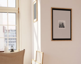 Contemporary abstract monochrome gallery wall artwork