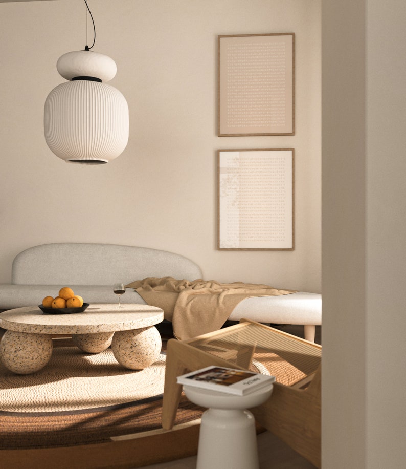 Curated visual reference: Visual Reference: Wabi Sabi Bohemian Wall Decor Set Of 2 Prints Japandi