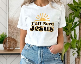 Ya'll Need Jesus T-Shirt: Unisex Christian Softstyle Tee