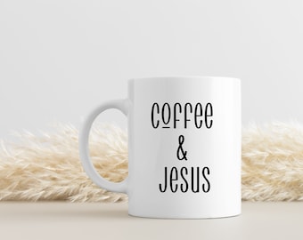 Jesus Coffee Mug, Jesus Gift, Christian Coffee Mug, Christian Gifts for Women Birthday, Faith Christmas Gifts, Faith Mug, Prayer Ceramic Mug