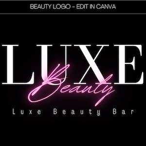 DESIGN DE LOGOTIPO ROSA, design de logotipo de cílios, logotipo, logotipo pré-fabricado de cílios, modelo de logotipo, maquiador, salão de beleza, logotipo de beleza, boutique, pacotes