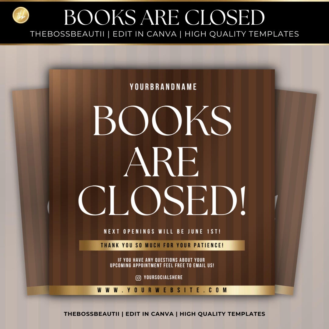 Books Are Closed Flyer , Booking Flyer, Flyer Template Design ...