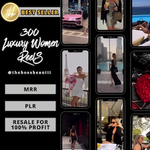 Rich luxury women reels Luxury rich women reels for instagram , Reels for tiktok instagram Instant Download Master Resell Rights, Travel