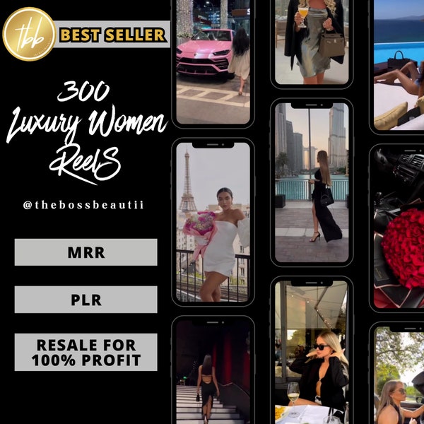 Rich luxury women reels Luxury rich women reels for instagram , Reels for tiktok instagram Instant Download Master Resell Rights, Travel