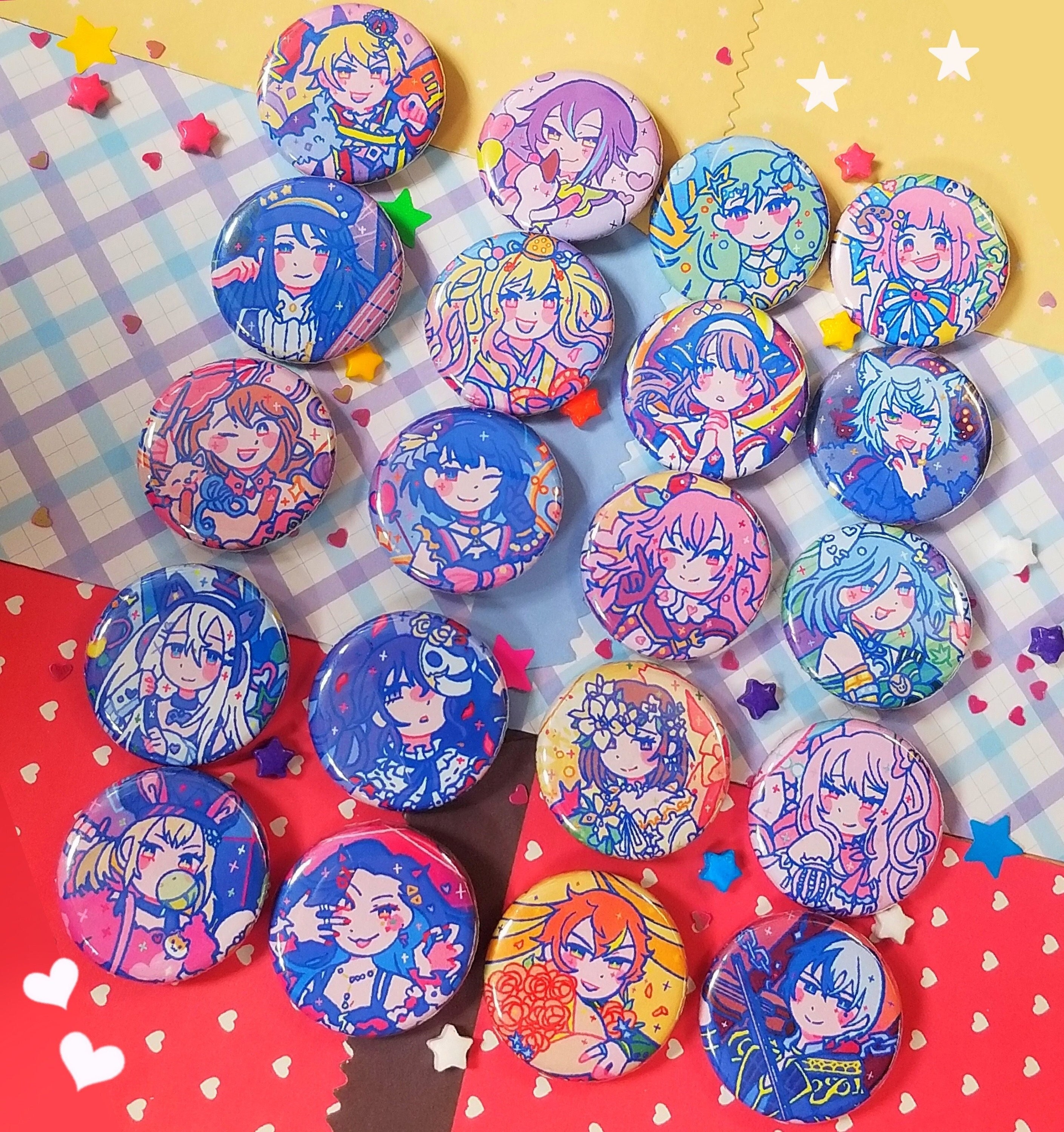 PRSK Costume Buttons