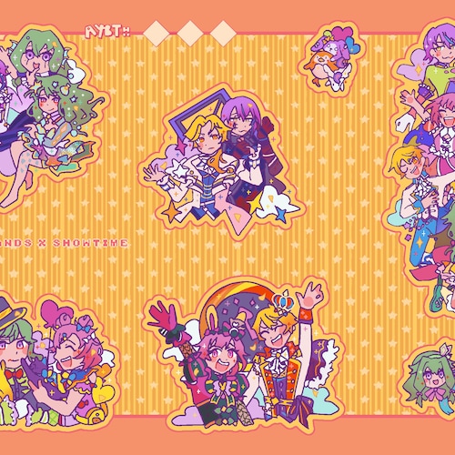 Wonderland X Showtime Chibi Sticker Set project Sekai Etsy Canada