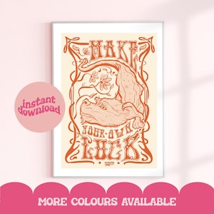 Luck Dragon Wall Print | Digital Download | Retro Decor | Fantasy Never Ending Story Art | Printable Poster