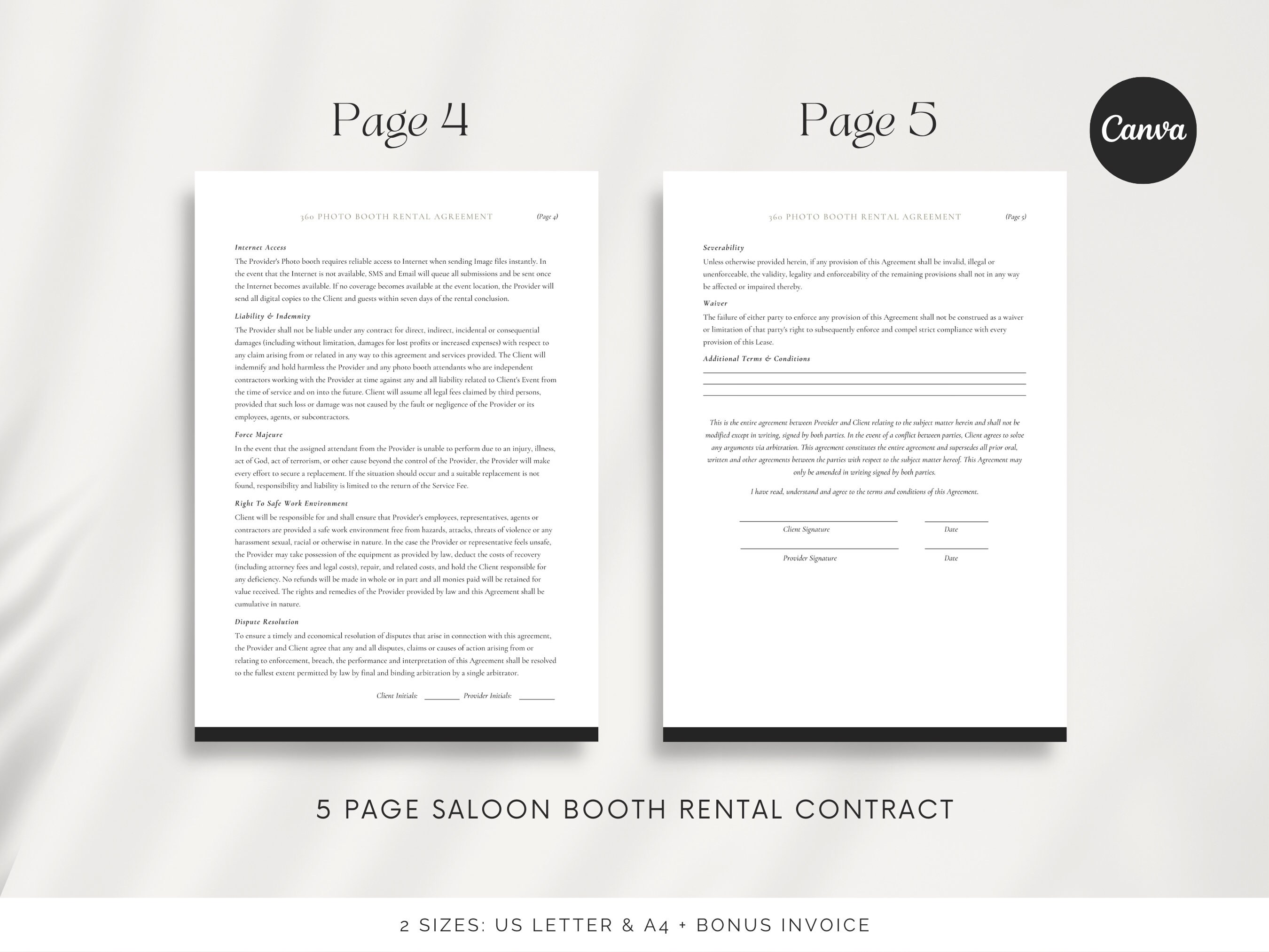 360 Photo Booth Contract Template Photo Booth Template Video Etsy 360 Photo Booth Contract Template Photo Booth Template Video Etsy